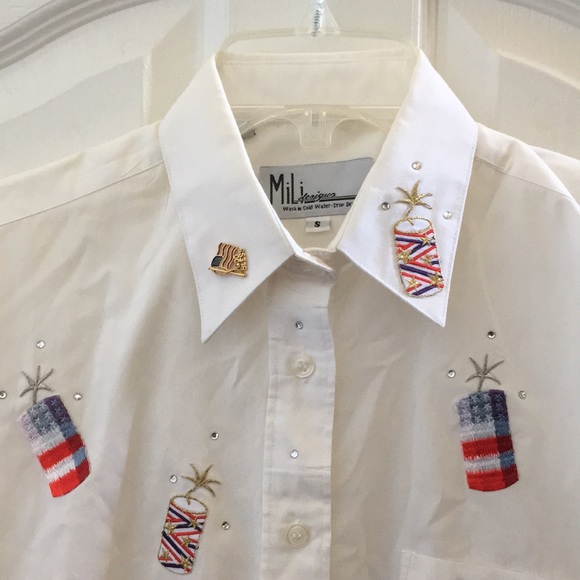 FINAL MARKDOWN Ladies’ Mili designs Firecracker Blouse (S) - Picture 2 of 14